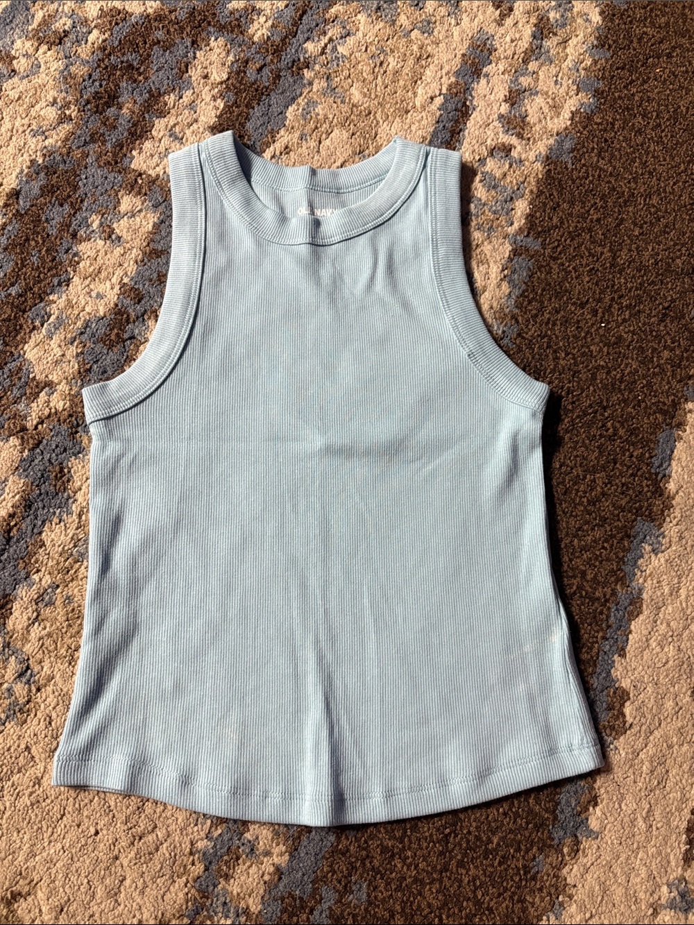Old Navy Light Blue Ribbed Tank